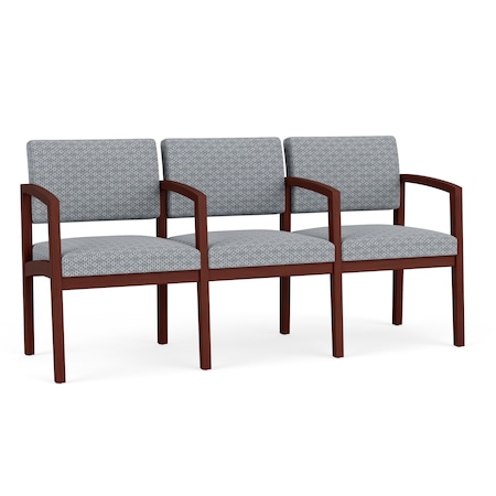 Lesro Lenox 3 Seat Tandem Seating W/ Arms, 65 in W 26 in L 31.5 in H LW3103